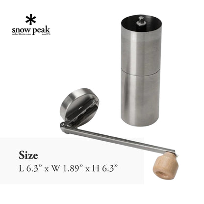 Snow Peak Field Barista Coffee Grinder - Modeled After Professional Barista Tools