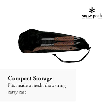 Snow Peak Kitchen Tool Set - Cooking Utensil Kit - Nylon Spatula, Nylon Ladle, Bamboo Spatula