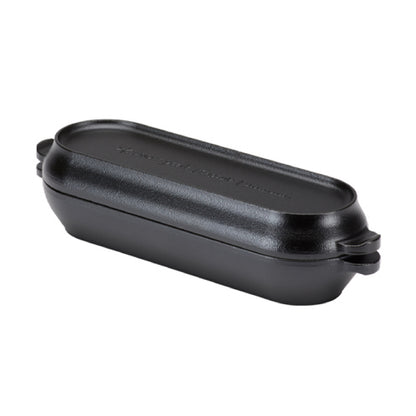 Snow Peak Cast Iron Micro Capsule - Small Dutch Oven - Home & Outdoor Kitchen - Camping - 4.2 Ibs