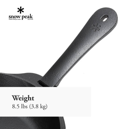 Snow Peak Cast Iron Duo - All-in-One Cook Set - Pot, Lid, Skillet, Plates, Handles, Storage Case