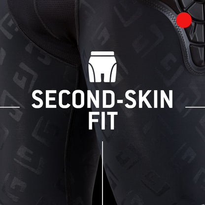 G-Form Pro-X Mountain Bike Compression Shorts with Padding - Athletic Shorts - Black Logo, Adult X-Large