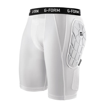 G-Form Elite Bandit Sliding Shorts - Compression Shorts - Baseball Sliding Shorts - White, Adult XL