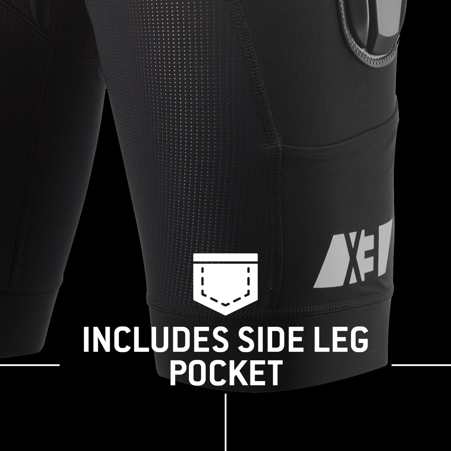 G-Form Pro-X3 Bike Liner - Dirt Bike and Mountain Bike Sports Shorts - Black, Adult XL