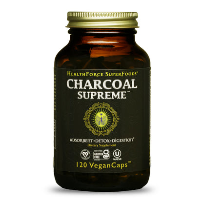 HealthForce SuperFoods Charcoal Supreme - 120 VeganCaps