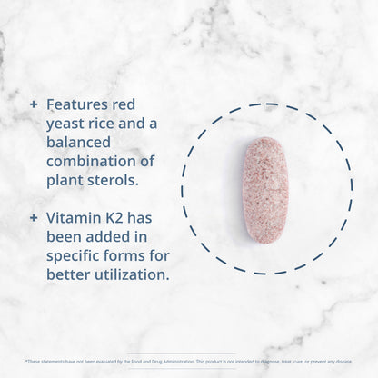 Metagenics Coratin - Red Yeast Rice & Plant Sterol Combination Supplement with Vitamin K2, Calcium and Phosphorus - 60 Tablets