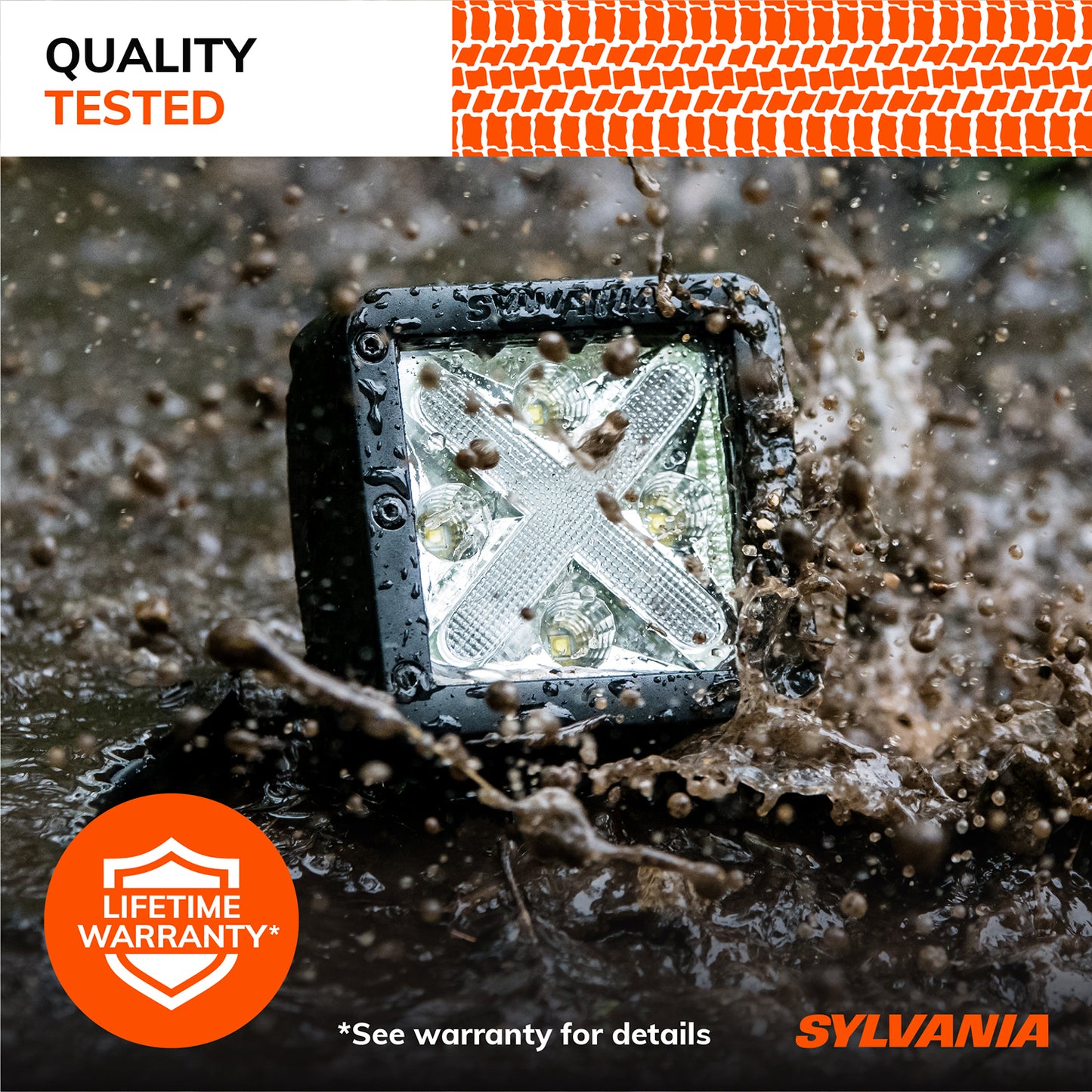 SYLVANIA - LED Pod 3 Inch Cube Light - Lifetime Limited Warranty - Dual Mode Accent plus Wide Flood Light 1800 Raw Lumens Best Off Road Driving Work Light, Truck, Car, Boat, ATV, UTV, SUV (1 PC)