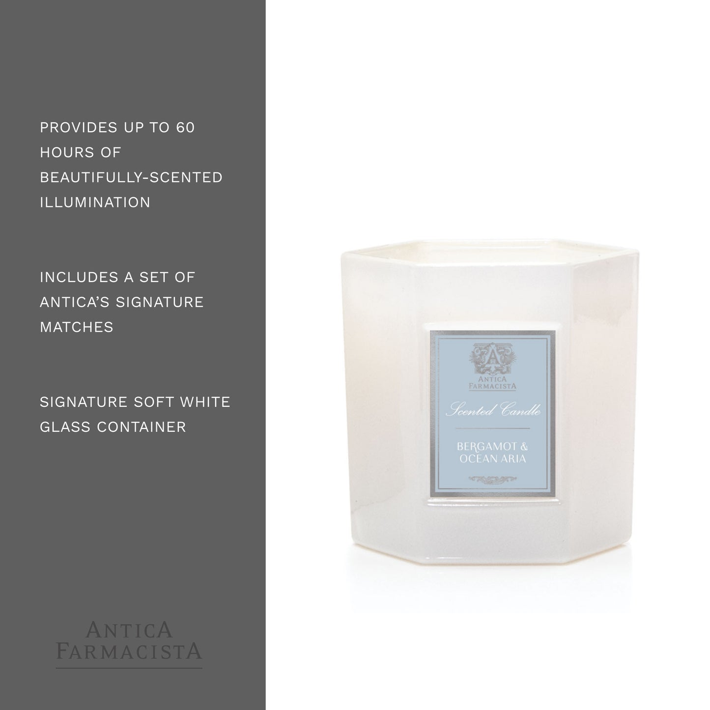 Antica Farmacista Scented Candle, Bergamot & Ocean Aria, 9 Ounce