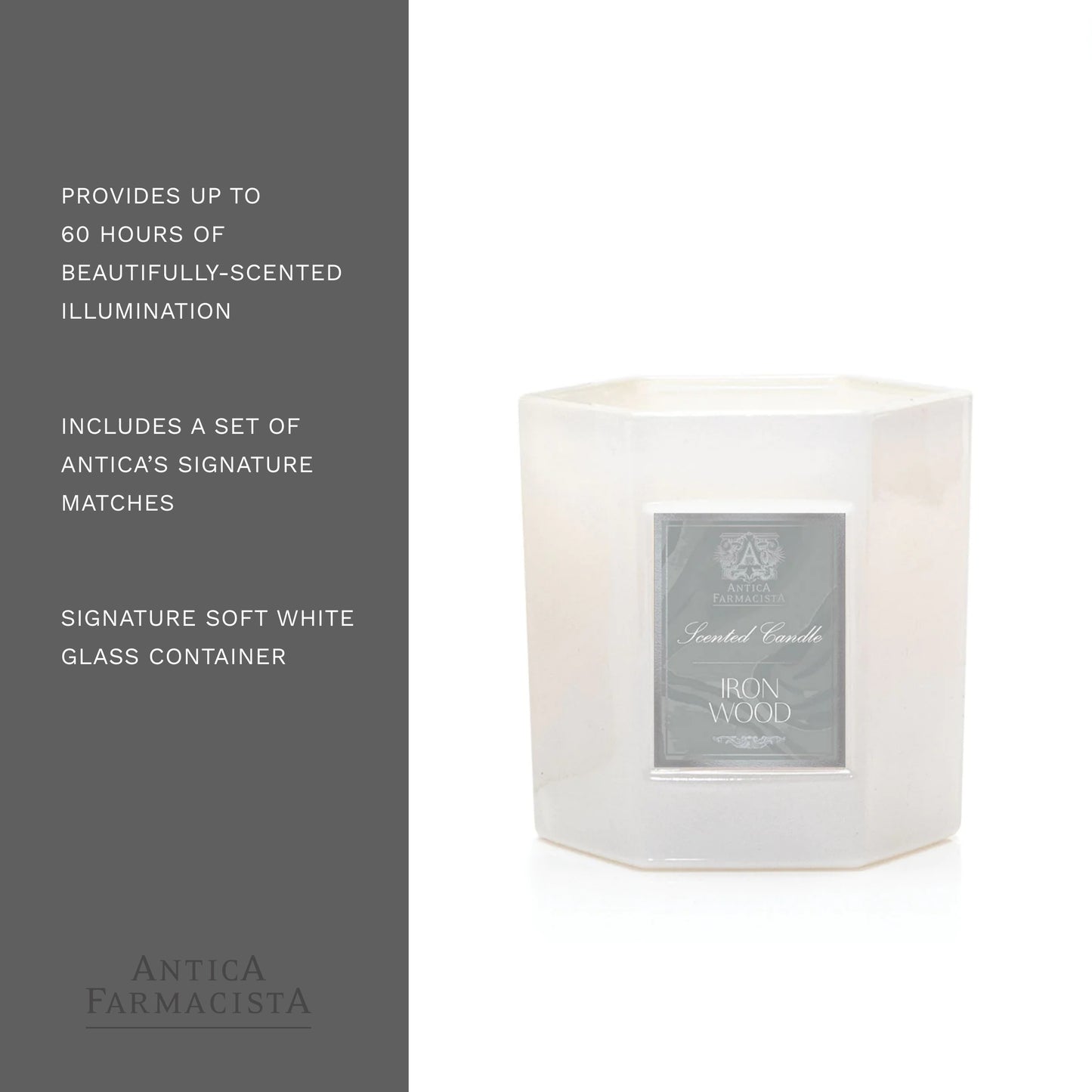 Antica Farmacista Scented Candle, Ironwood, 9 Ounce