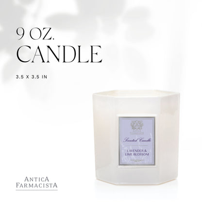 Antica Farmacista Scented Candle, Lavender & Lime Blossom, 9 Ounce