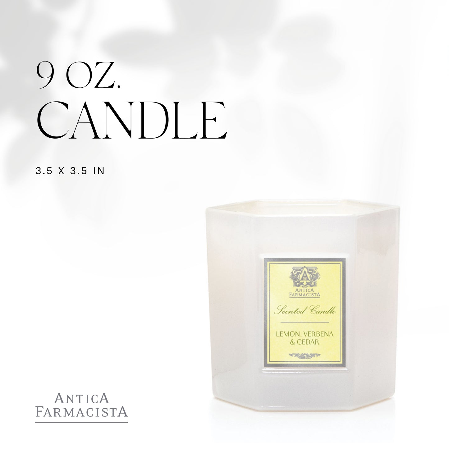 Antica Farmacista Scented Candle, Lemon Verbena & Cedar, 9 Ounce