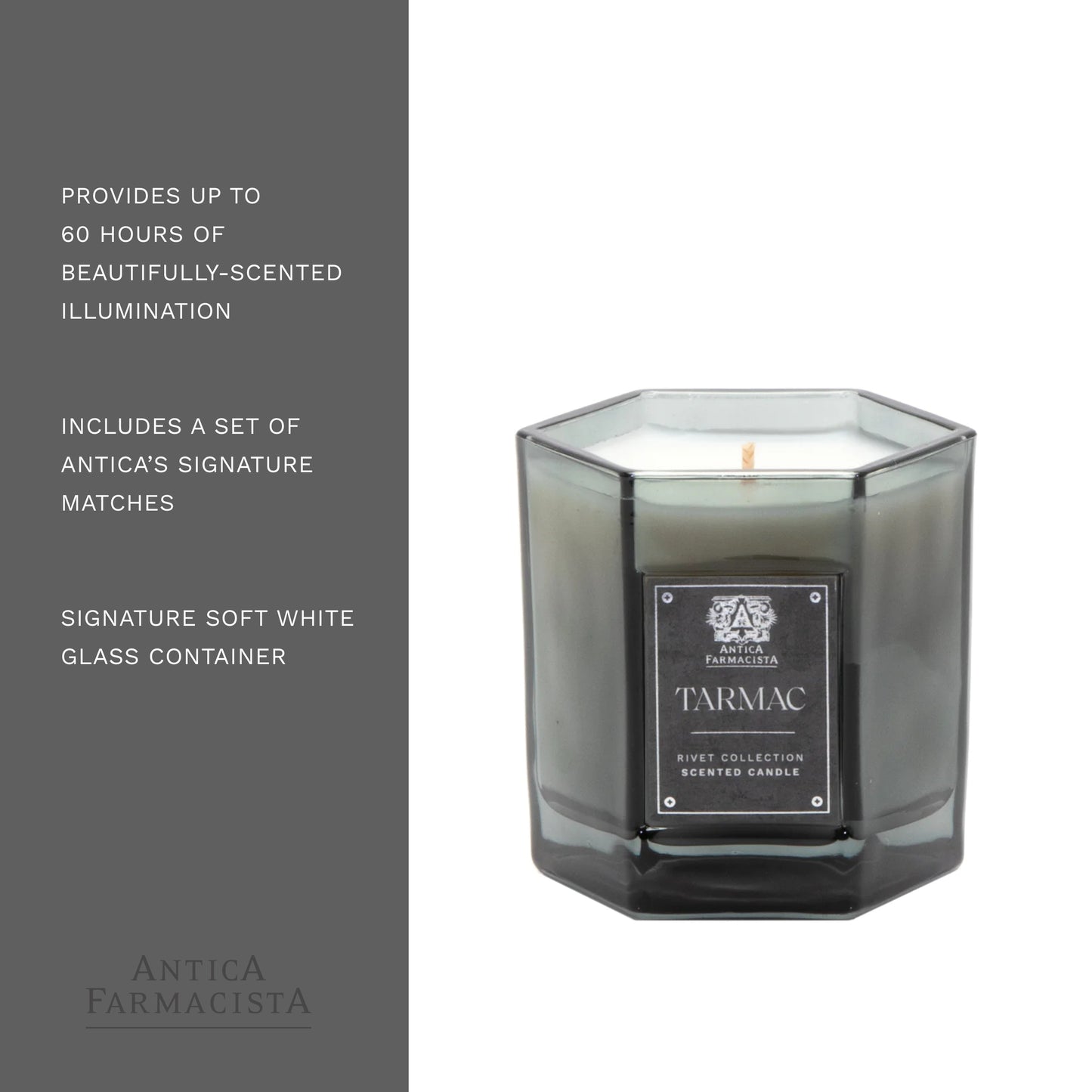 Antica Farmacista Scented Candle, Tarmac, 9 Ounce