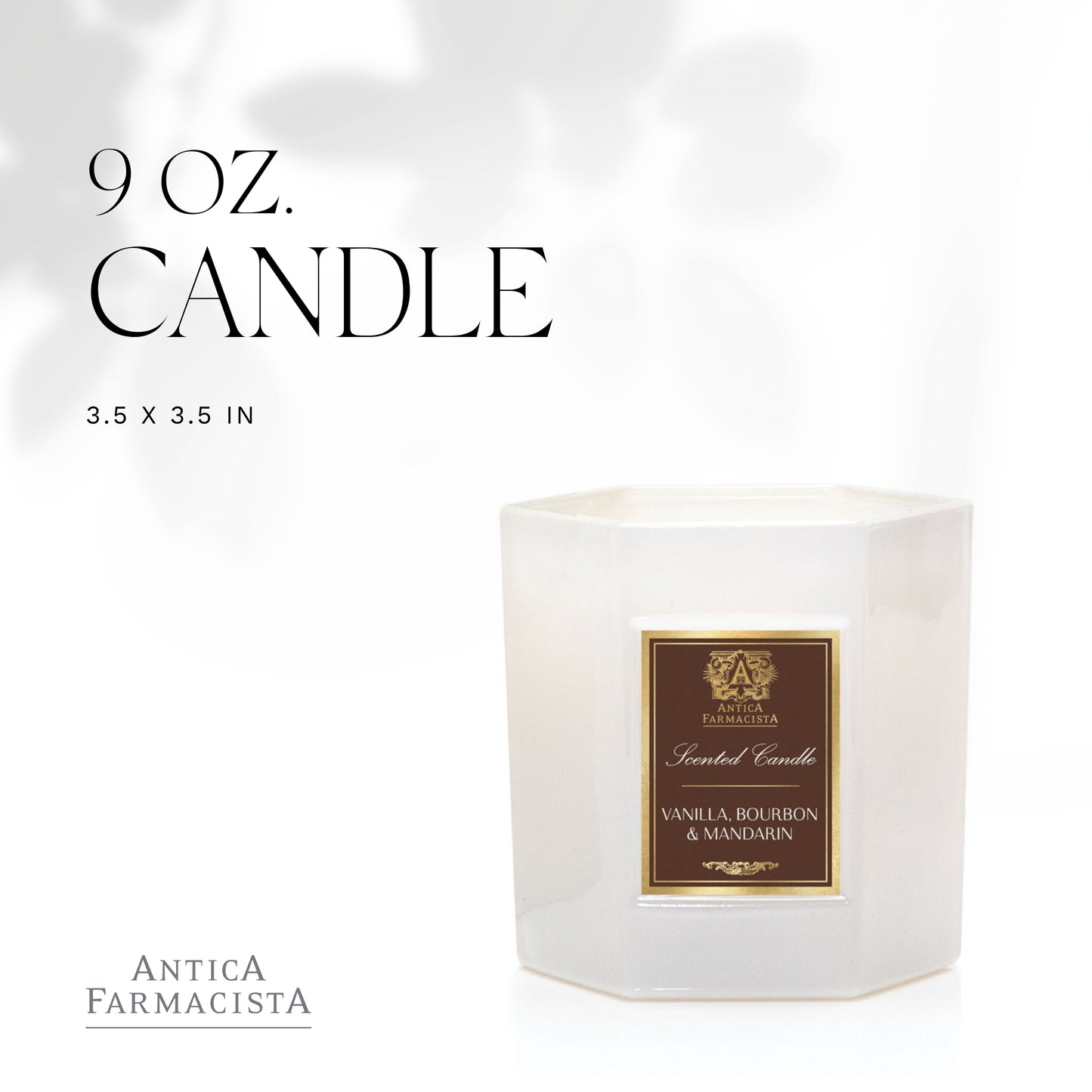 Antica Farmacista Scented Candle, Vanilla, Bourbon & Mandarin, 9 Ounce