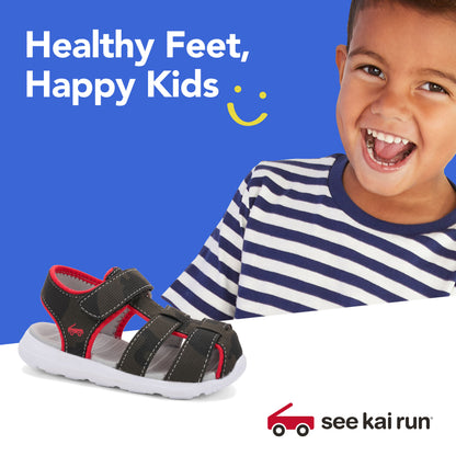 See Kai Run - Baby Knit Slip-on Shoe for Infants, Black, Infant 5