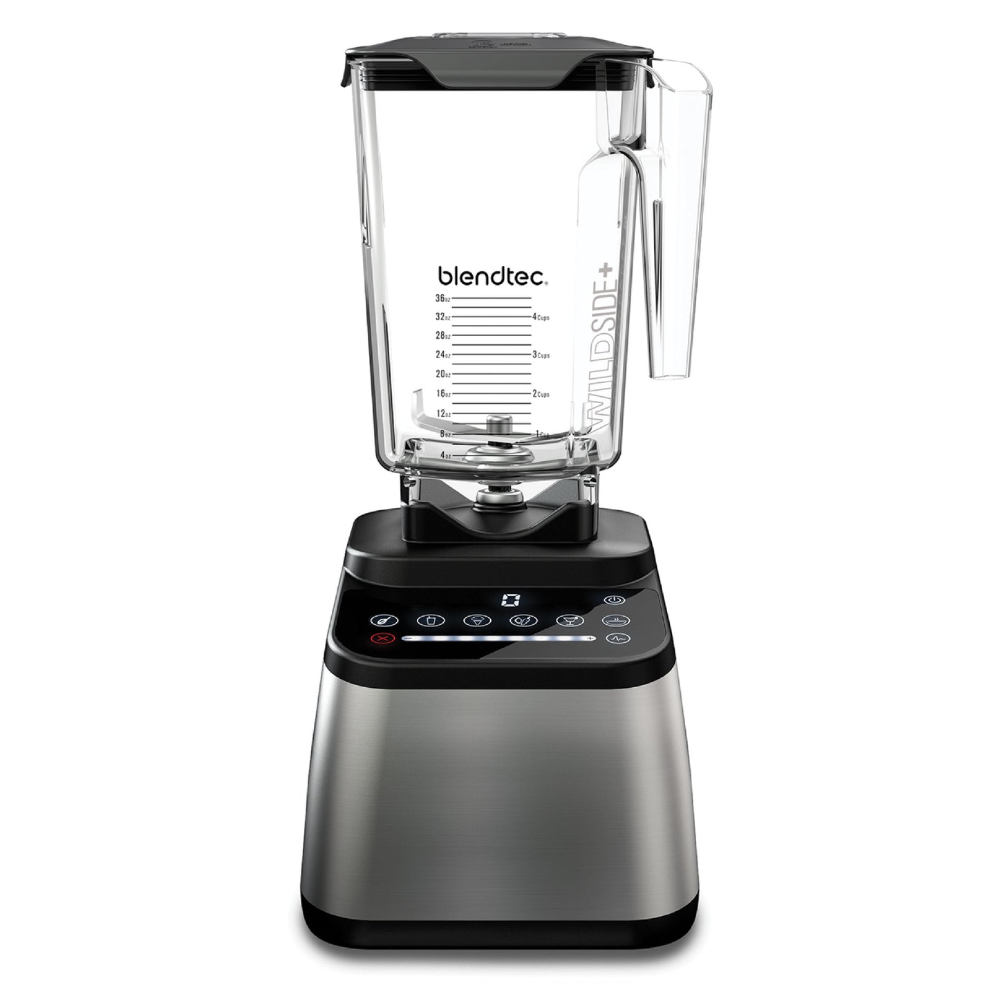 Blendtec - Original Designer Blender - WildSide+ Jar (90 oz) - Professional-Grade Power - Self-Cleaning - 6 Pre-programmed Cycles - 8-Speeds - Sleek and Slim, Stainless Steel