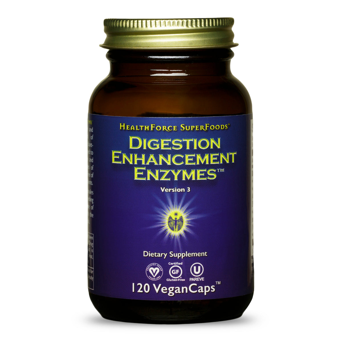 HealthForce SuperFoods Digestion Enhancement Enzymes - 120 VeganCaps