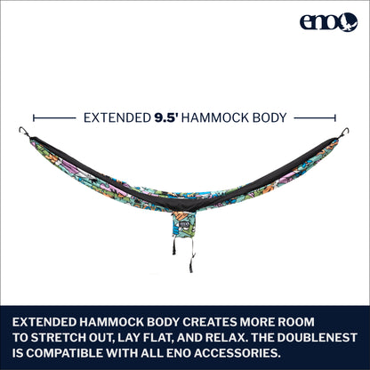 ENO, Eagles Nest Outfitters Deluxe Hammock Hanging Kit, Take Your Hammock Inside, Charcoal