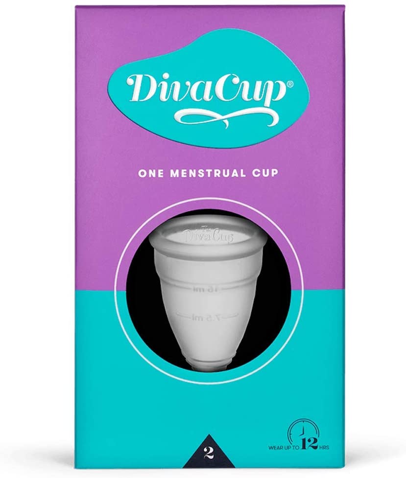 DivaCup Model 0 w/ Shaker Cleaning Cup - Reusable Menstrual Cup & Cleaning Device - BPA-Free - Leak-Free Feminine Hygiene - Tampon and Pad Alternative - Up to 12 Hours of Protection