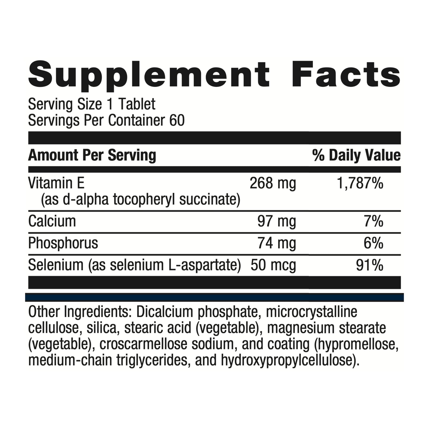 Metagenics E-400 Selenium, Antioxidant Supplement with Vitamin E to Help Support Cellular Health - 60 Tablets, 2 Month Supply
