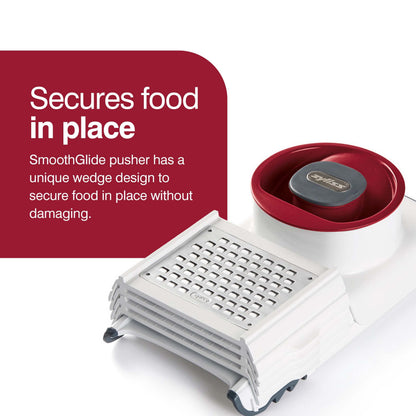 Zyliss 4 in 1 Slicer Grater - Vegetable Cutter, Adjustable and Collapsible with Non-Slip Grip