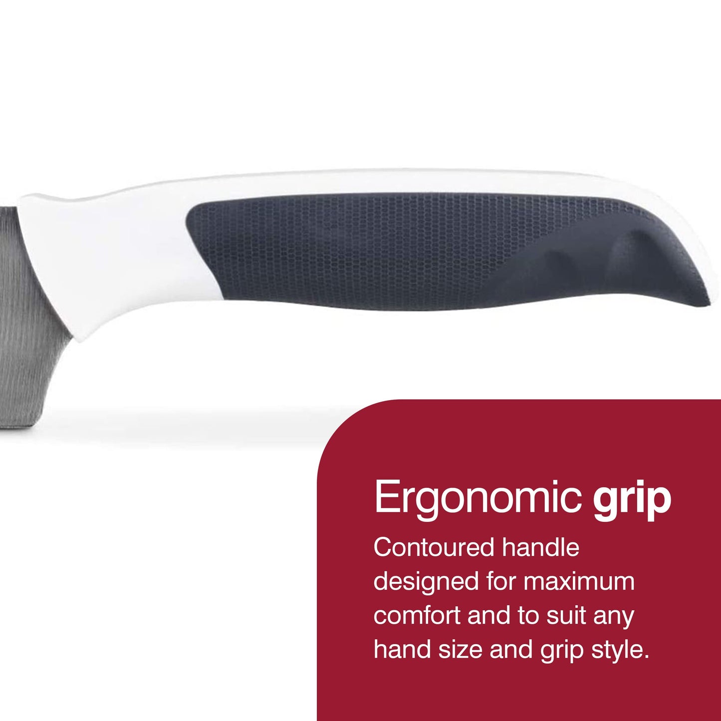 Zyliss E920212U Comfort Santoku Knife, 5.25 inches White