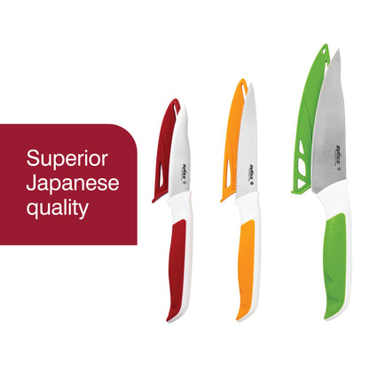 ZYLISS 4 Piece Cutting Board & Knife Set, 1EA
