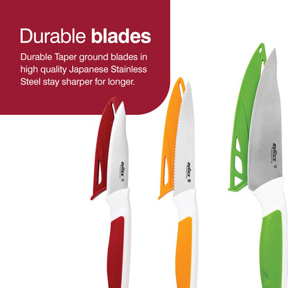 ZYLISS 4 Piece Cutting Board & Knife Set, 1EA