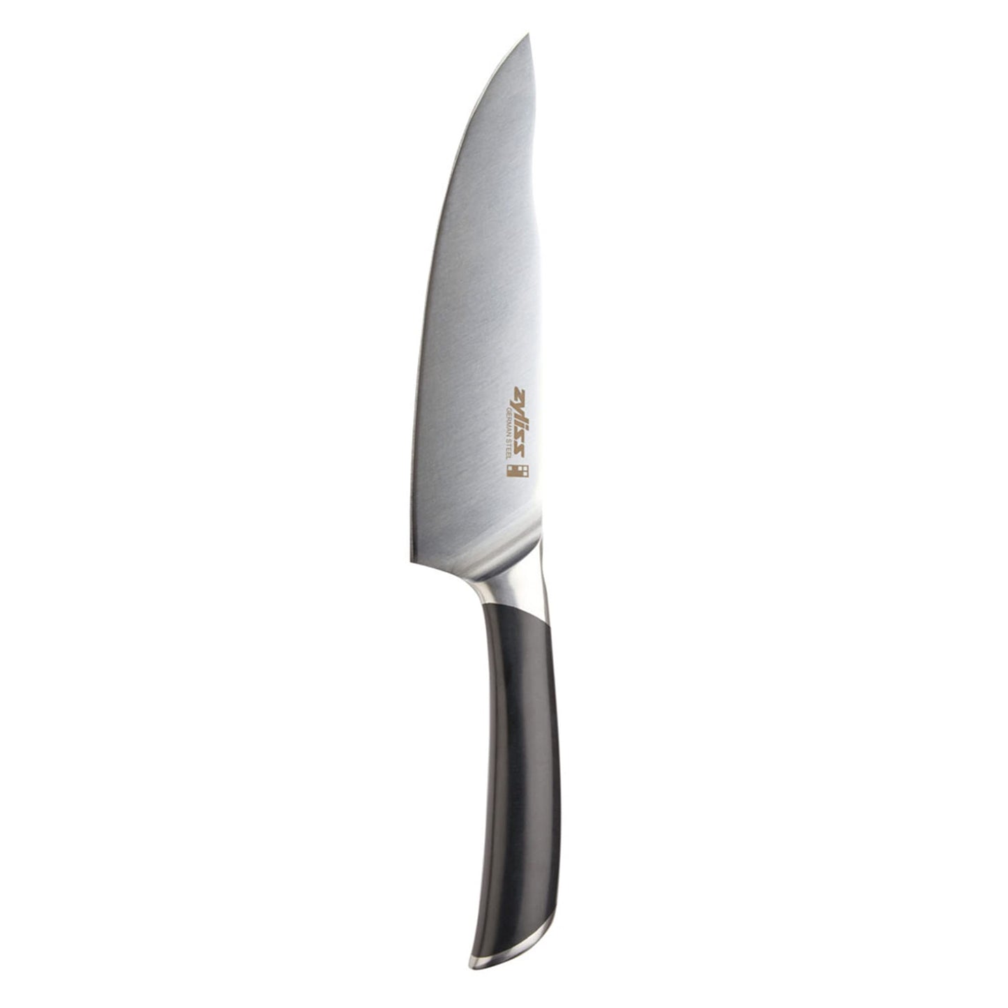 Zyliss Comfort Pro 8" Chef Knife - Ice Hardened German Steel Kitchen Cutlery, Black/Stainless Steel