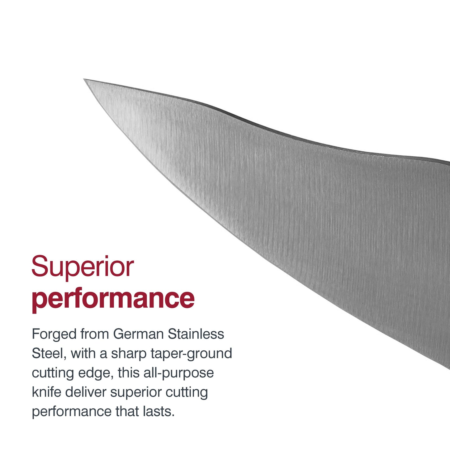 Zyliss Comfort Pro 7" Santoku Knife - Ice Hardened German Steel Kitchen Cutlery, Black/Stainless Steel