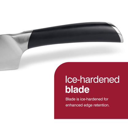 Zyliss Comfort Pro 5.5" Utility Knife - Ice Hardened German Steel Kitchen Cutlery, Black/Stainless Steel