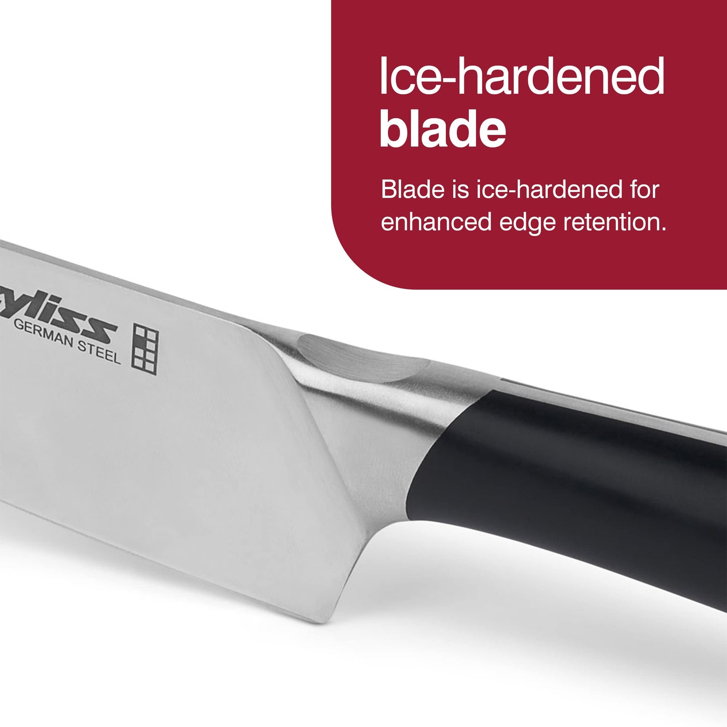 Zyliss Comfort Pro 4.5" Serrated Paring Knife - Ice Hardened German Steel Kitchen Cutlery , Black/Stainless Steel
