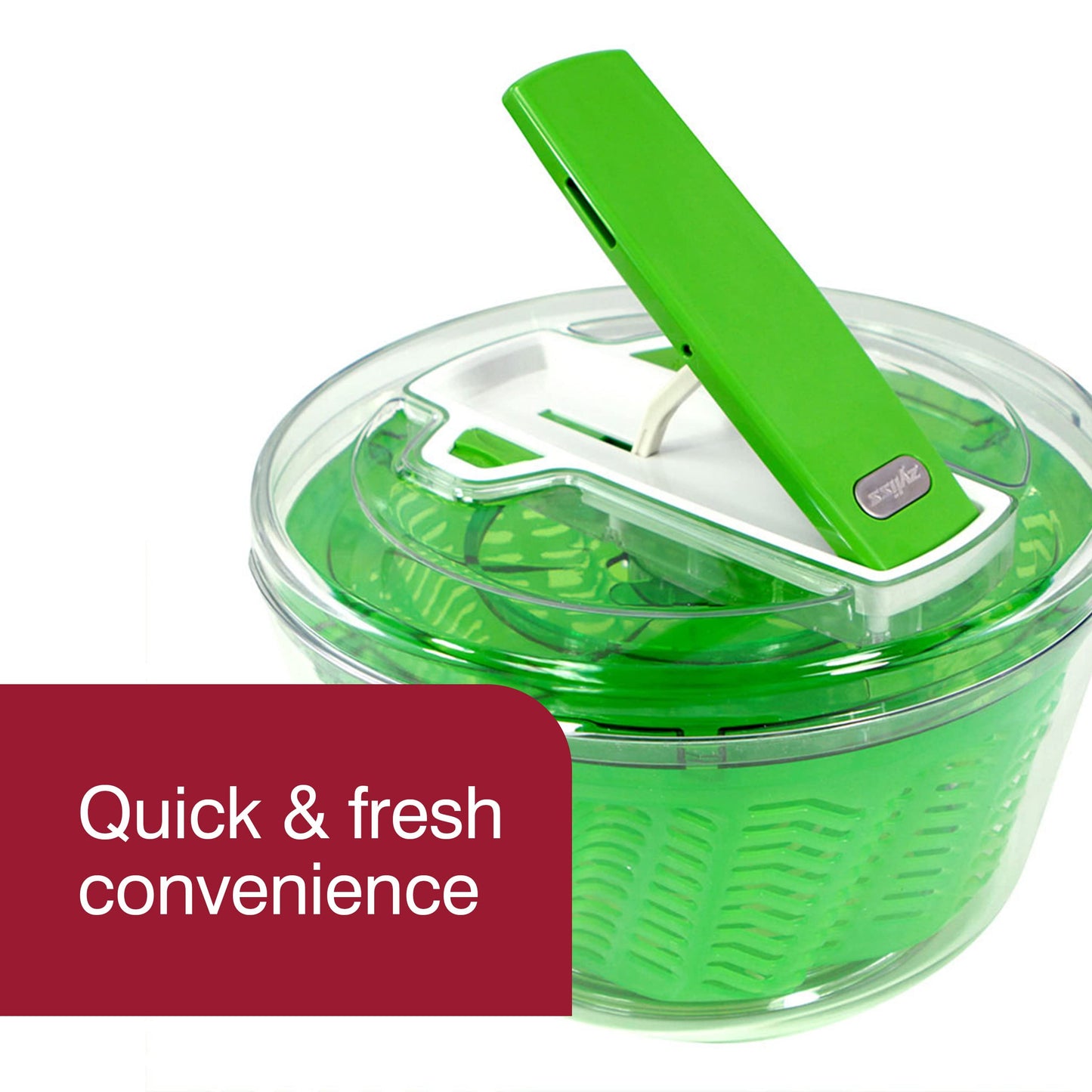 Zyliss E940005U Salad Spinner, Large, Green
