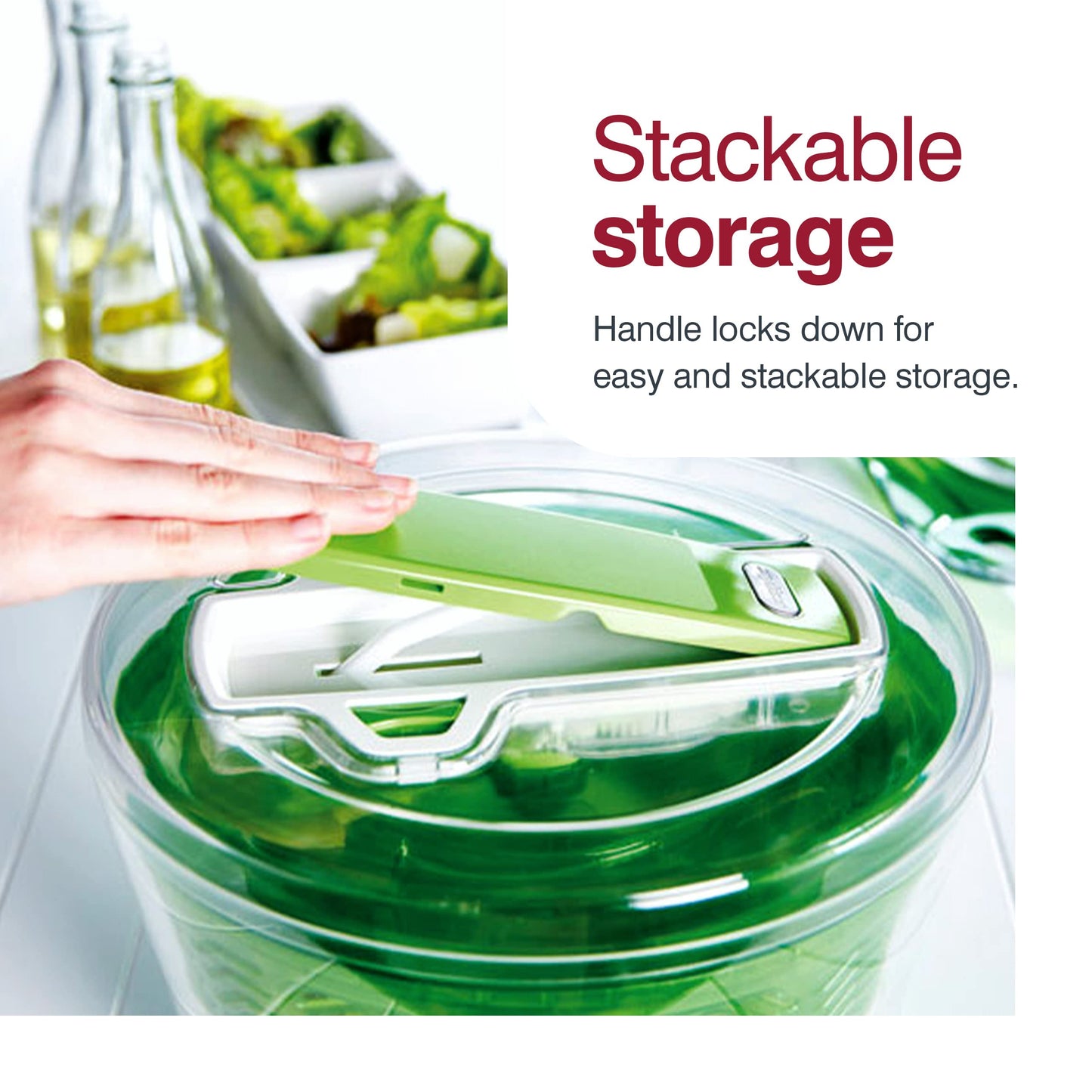 Zyliss E940005U Salad Spinner, Large, Green