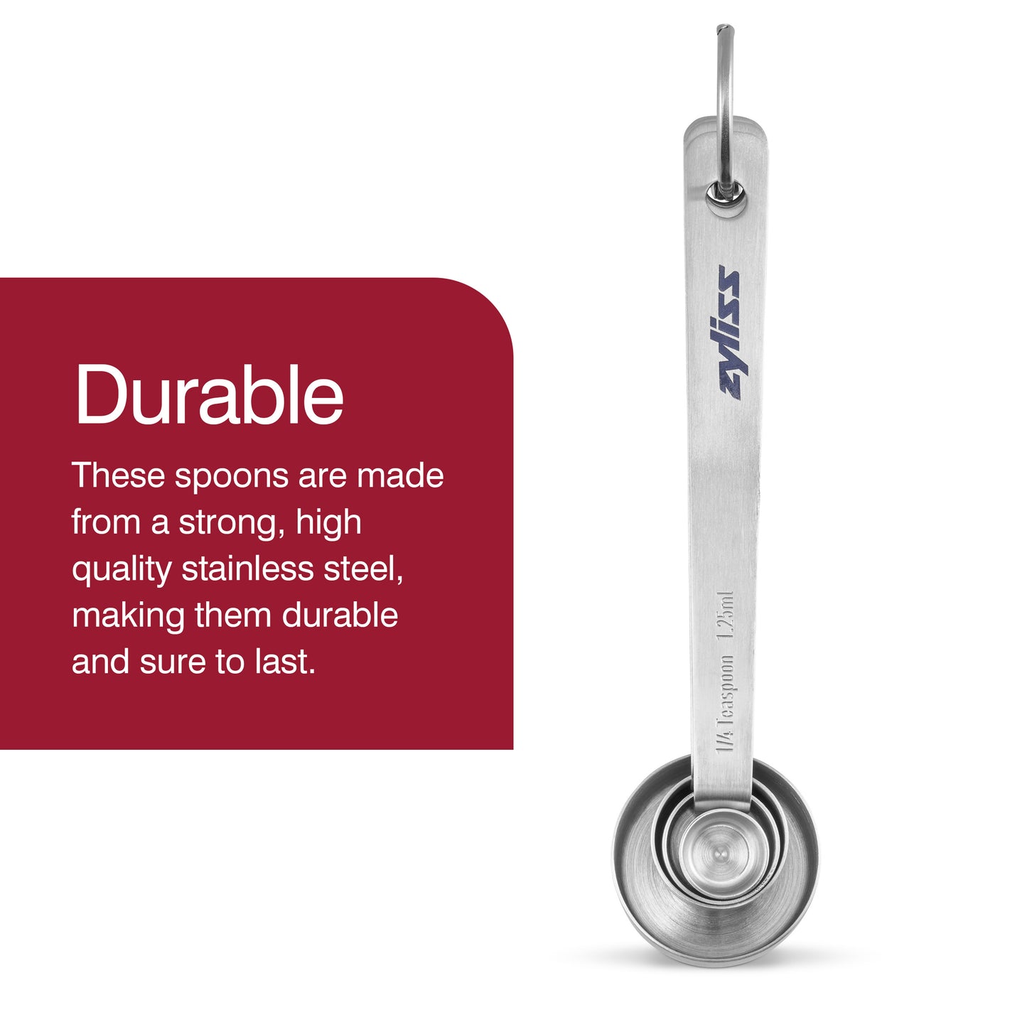 Zyliss Stainless Steel Measuring Spoons, Set of 4