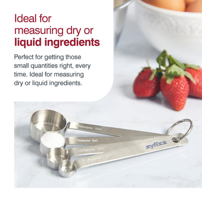 Zyliss Stainless Steel Measuring Spoons, Set of 4