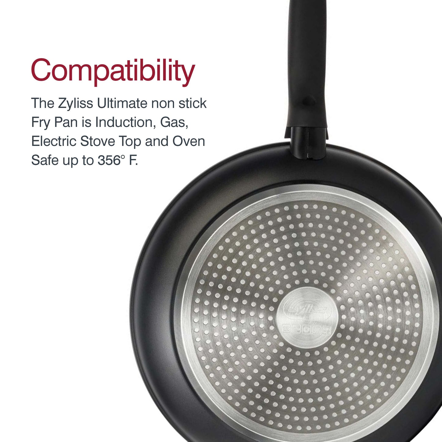 ZYLISS Cookware 8" and 11" Nonstick Fry Pan Set - Oven, Dishwasher, Induction and Metal Utensil Safe Cooking - Heavy Duty Forged Aluminum with Sturdy Riveted Handle (2 Piece Set)