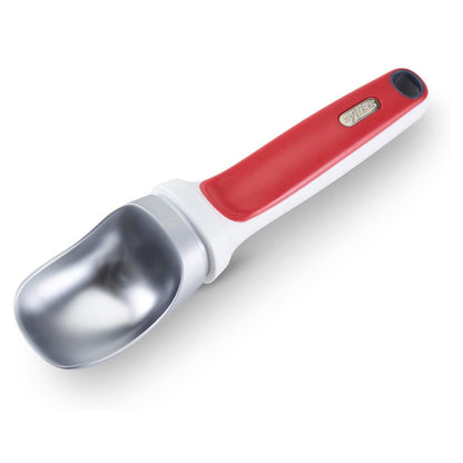 ZYLISS Right Scoop - Balanced Metal Ice Cream Scoop Set - Ergonomic Handle - Red
