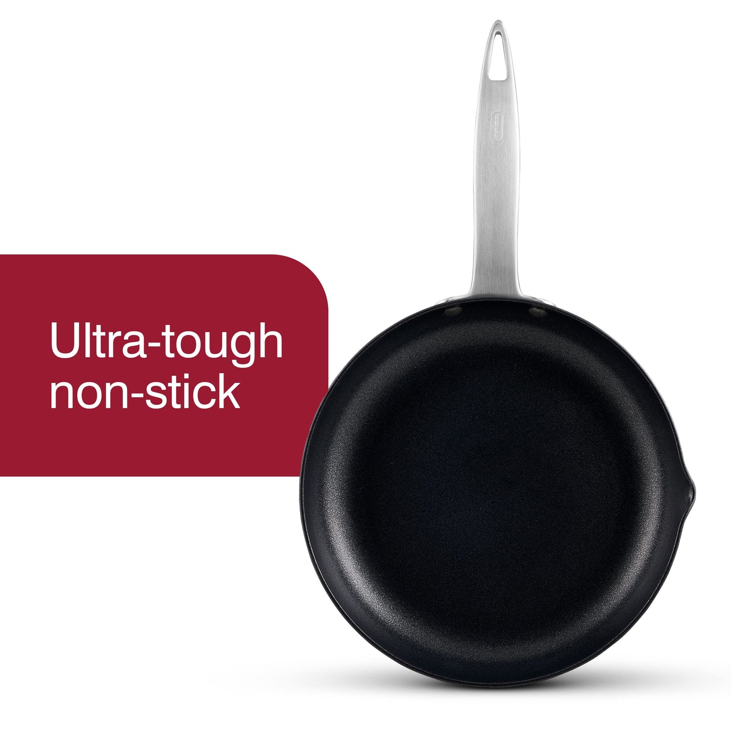 Zyliss Ultimate Pro Nonstick Frying Pan, 9.5" Hard Anodized Cookware with Pour Spout