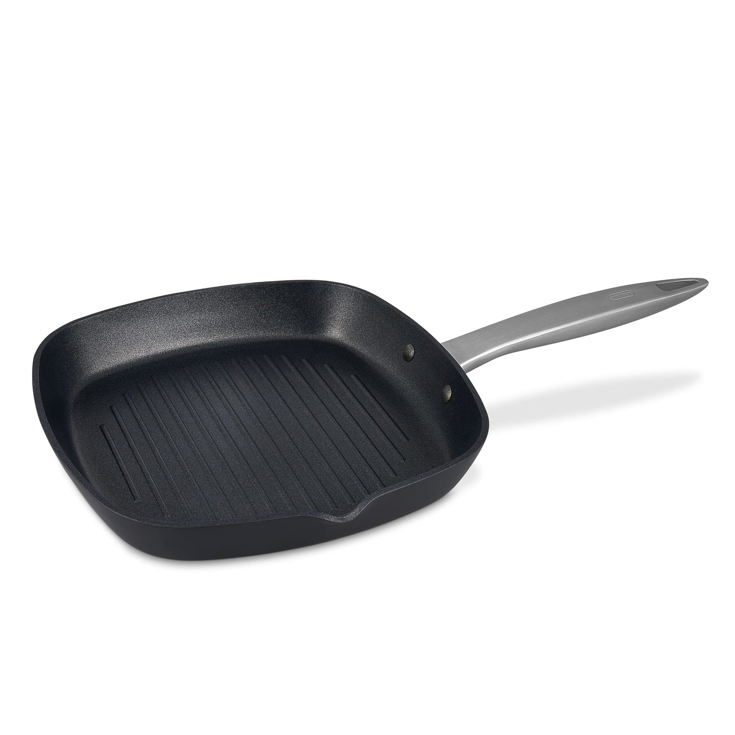 Zyliss Ultimate Pro Nonstick Grill Pan, 10" Hard Anodized Cookware with Pour Spout