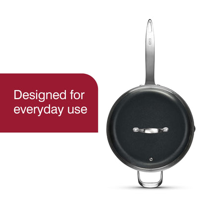 Zyliss Ultimate Pro Nonstick Saute Pan, 11" Hard Anodized Cookware with Pour Spout