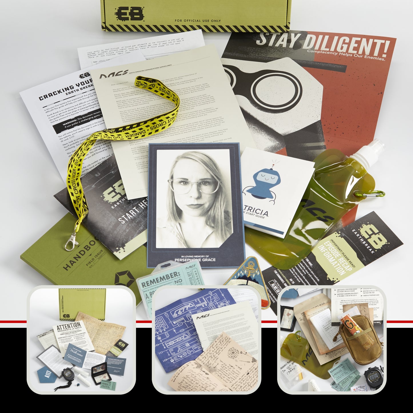 Hunt A Killer Earth Break Omega Protocol Season 1 Complete Box Set - Sci-Fi Mystery Game with Evidence & Puzzles - Solve Mystery at Date Night or Family Game Night