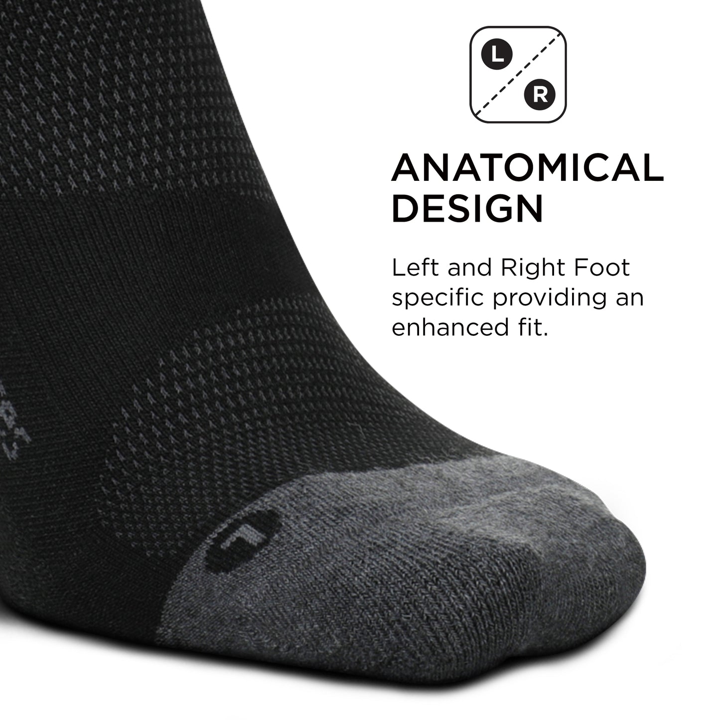 Feetures Elite Max Cushion No Show Tab Block- Running Socks for Men & Women, Athletic Compression Socks, Moisture Wicking- X-Large, Black