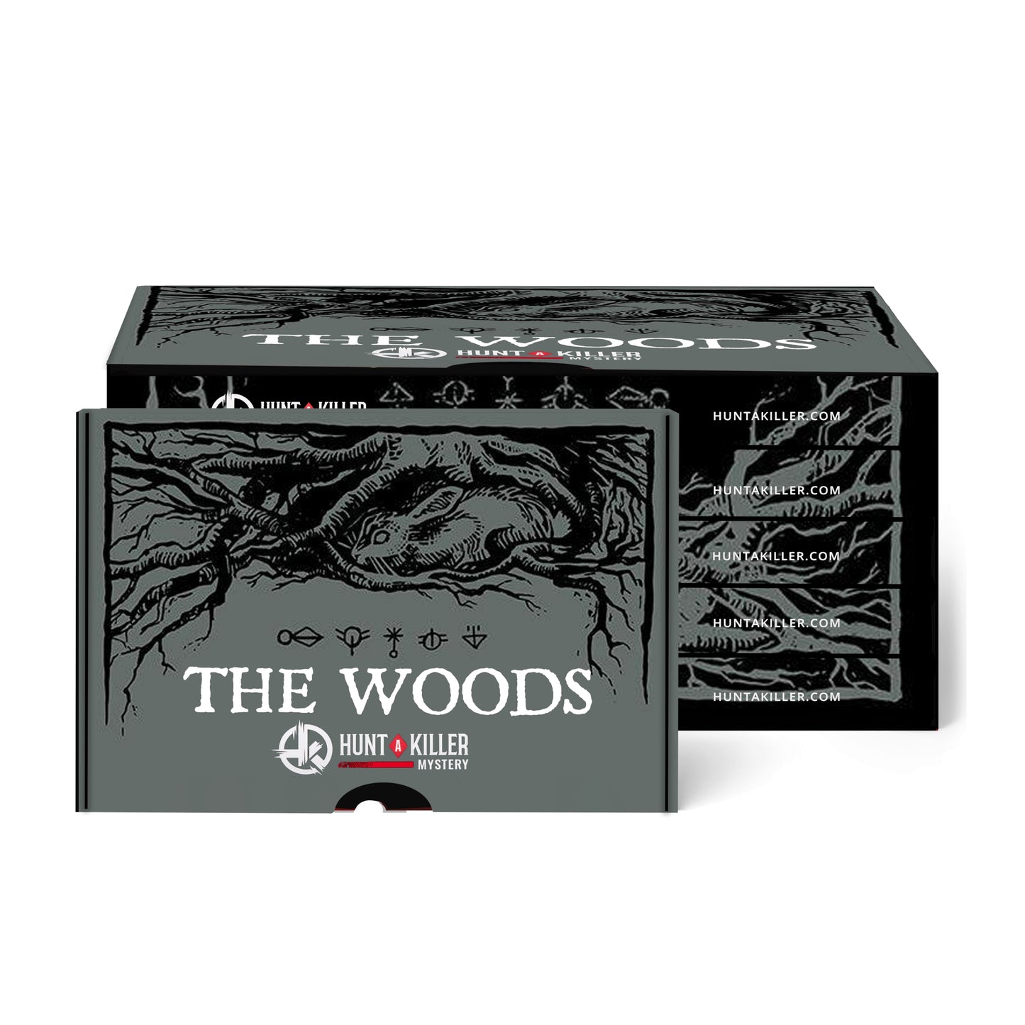 Hunt A Killer Empty Faces The Woods Complete Box Set - Paranormal Mystery Game with Evidence & Puzzles - Perfect for Date Night or Game Night with Family & Friends