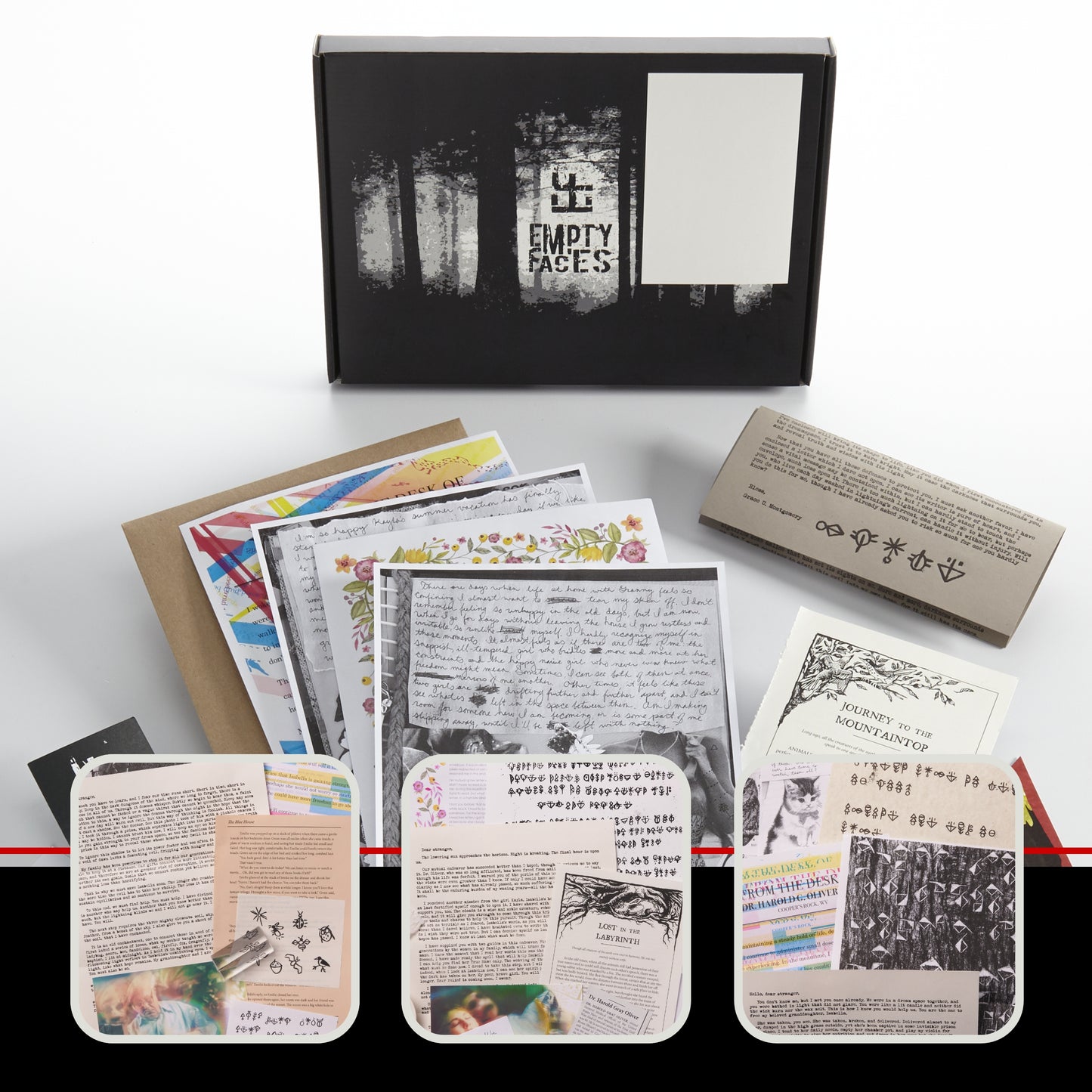Hunt A Killer Empty Faces The Woods Complete Box Set - Paranormal Mystery Game with Evidence & Puzzles - Perfect for Date Night or Game Night with Family & Friends