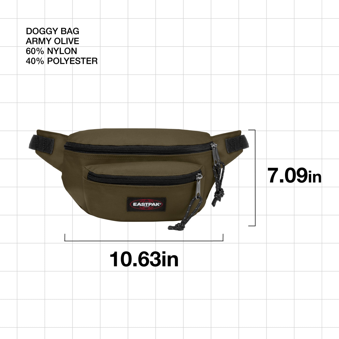 Eastpak - Doggy Bag - Army Olive