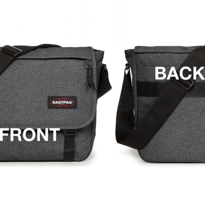 Eastpak Delegate + Messenger Bag - Laptop Bag for School, Travel, Work, or Bookbag - Black Denim