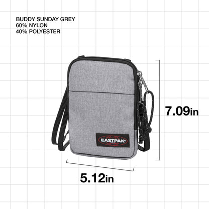 Eastpak Buddy Shoulder Bag - Storage for Keys, Wallet, and More - Sunday Grey