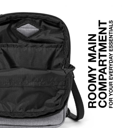 Eastpak Buddy Shoulder Bag - Storage for Keys, Wallet, and More - Sunday Grey