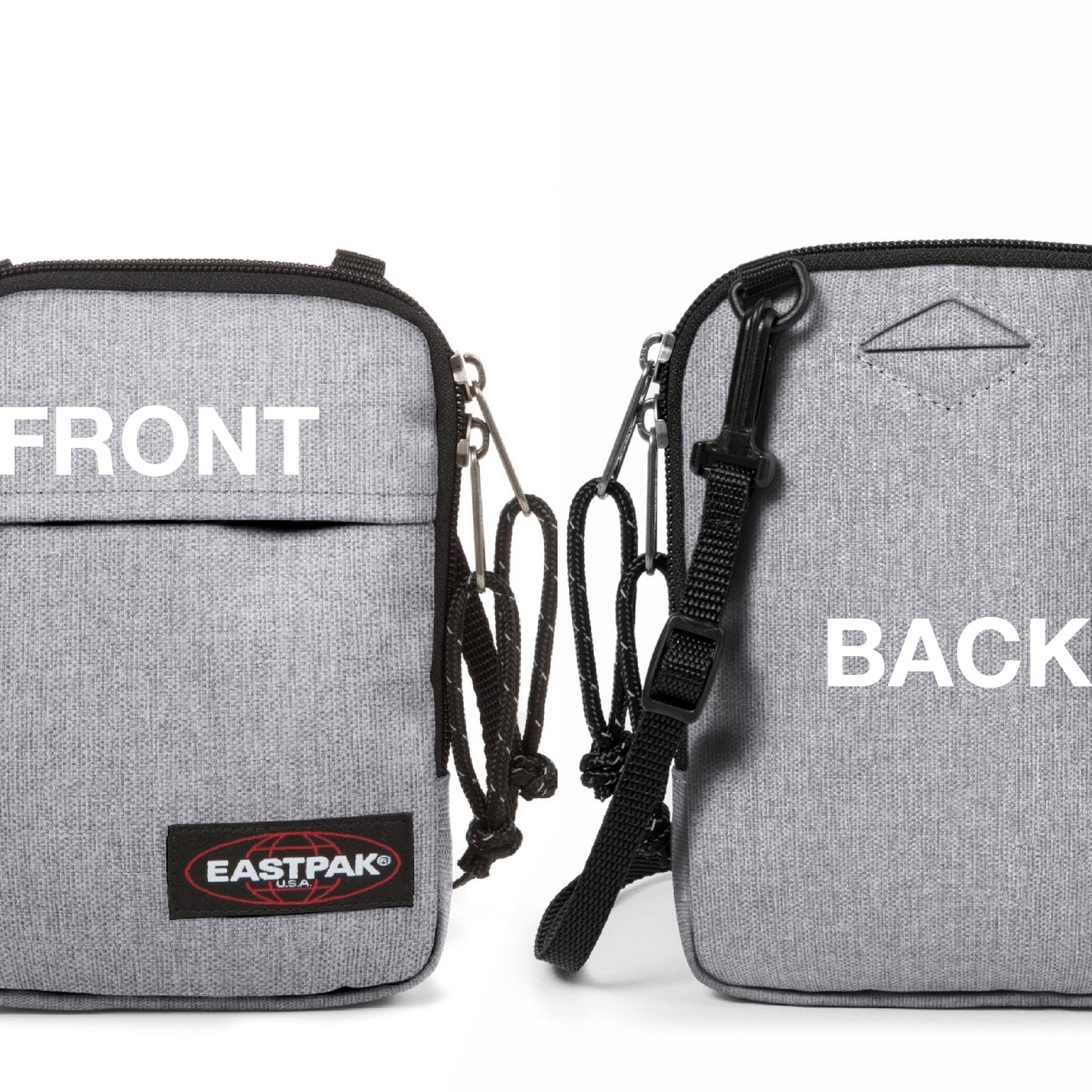 Eastpak Buddy Shoulder Bag - Storage for Keys, Wallet, and More - Sunday Grey
