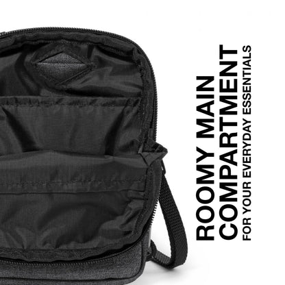 Eastpak Buddy Shoulder Bag - Storage for Keys, Wallet, and More - Black Denim