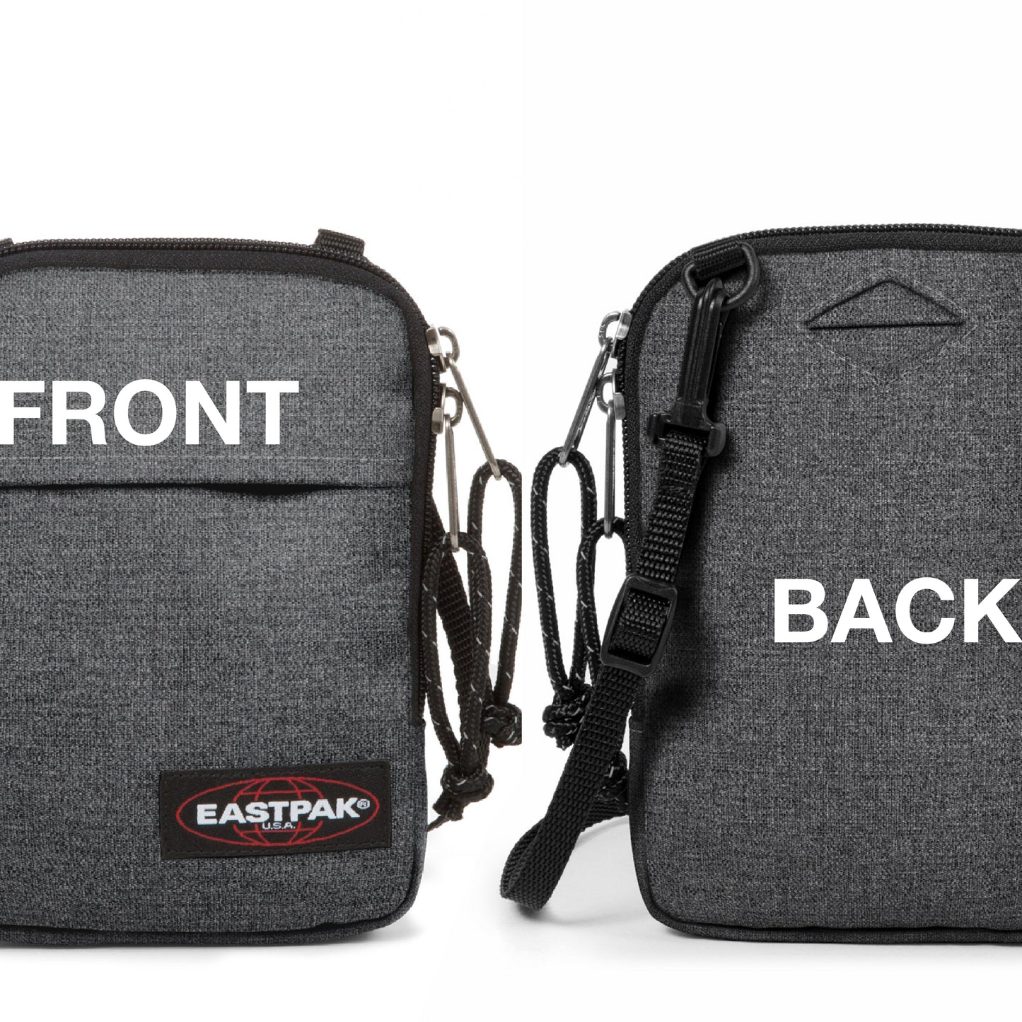Eastpak Buddy Shoulder Bag - Storage for Keys, Wallet, and More - Black Denim